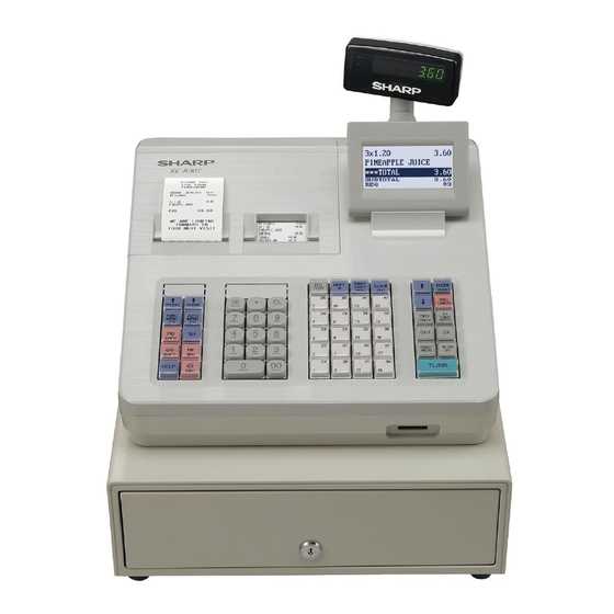 sharp xe a217b k&auml;ytt&ouml;ohje