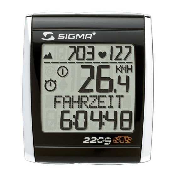 sigma sport bc 23.16 sts k&auml;ytt&ouml;ohjeet