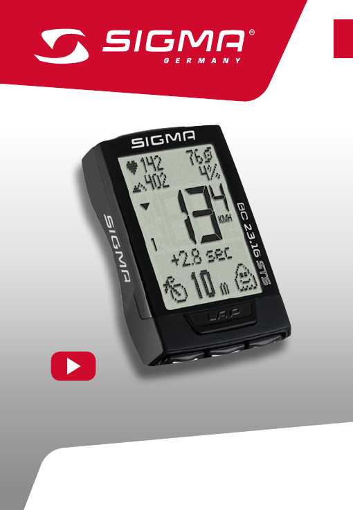 sigma sport bc 23.16 sts k&auml;ytt&ouml;ohjeet