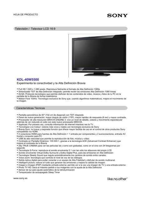 sony kdl 40w5500 käyttöohje sony kdl 40w5500 käyttöohje