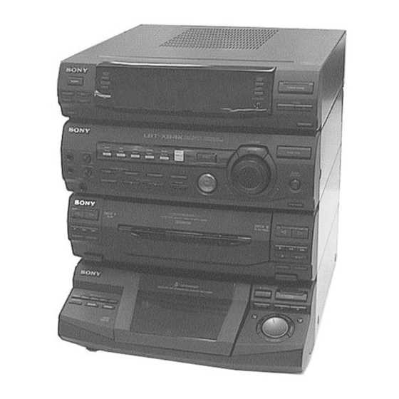 sony rd 433 k&auml;ytt&ouml;ohje