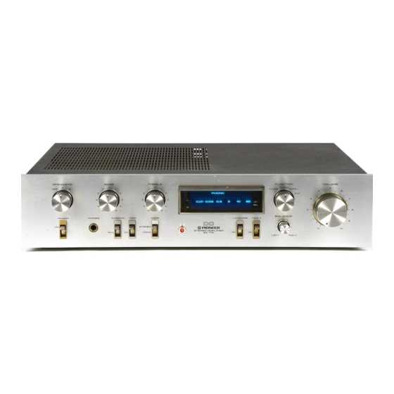 stereovahvistin pioneer amplifier a5 k&auml;ytt&ouml;ohje