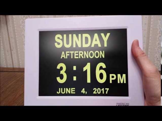 talking calendar clock k&auml;ytt&ouml;ohje