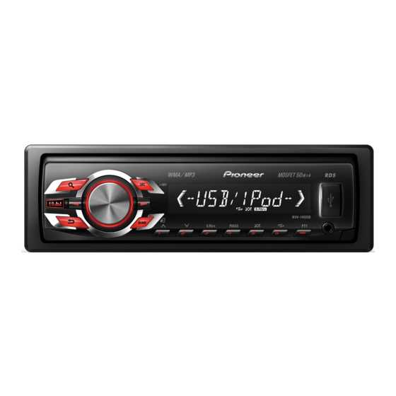 pioneer mvh x560bt k&auml;ytt&ouml;ohje