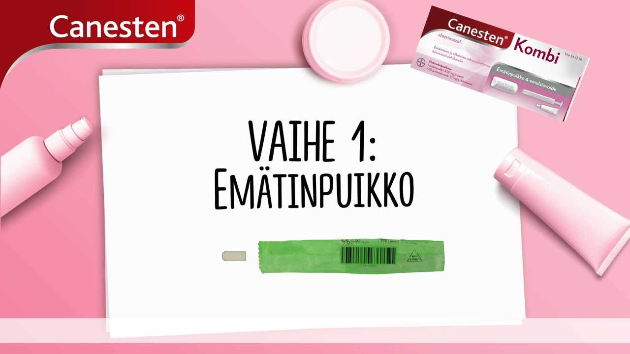 canesten emulsiovoide miehen k&auml;ytt&ouml;ohje