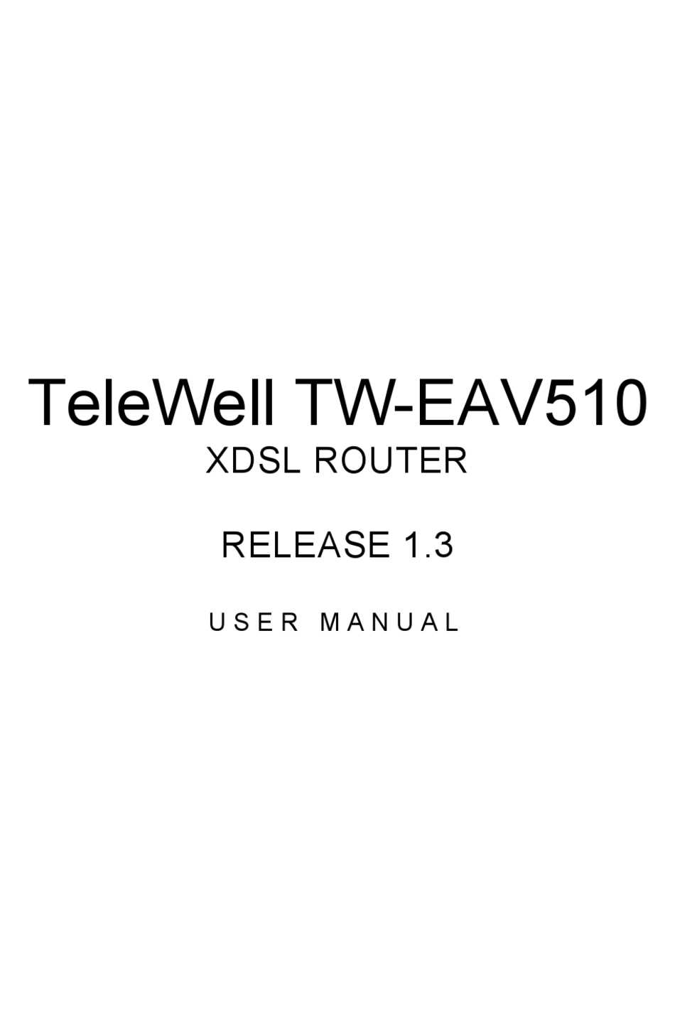 telewell tw eav510 ac lte k&auml;ytt&ouml;ohje