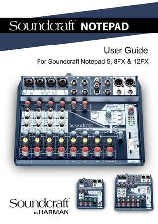 soundcraft notepad 12fx k&auml;ytt&ouml;ohje