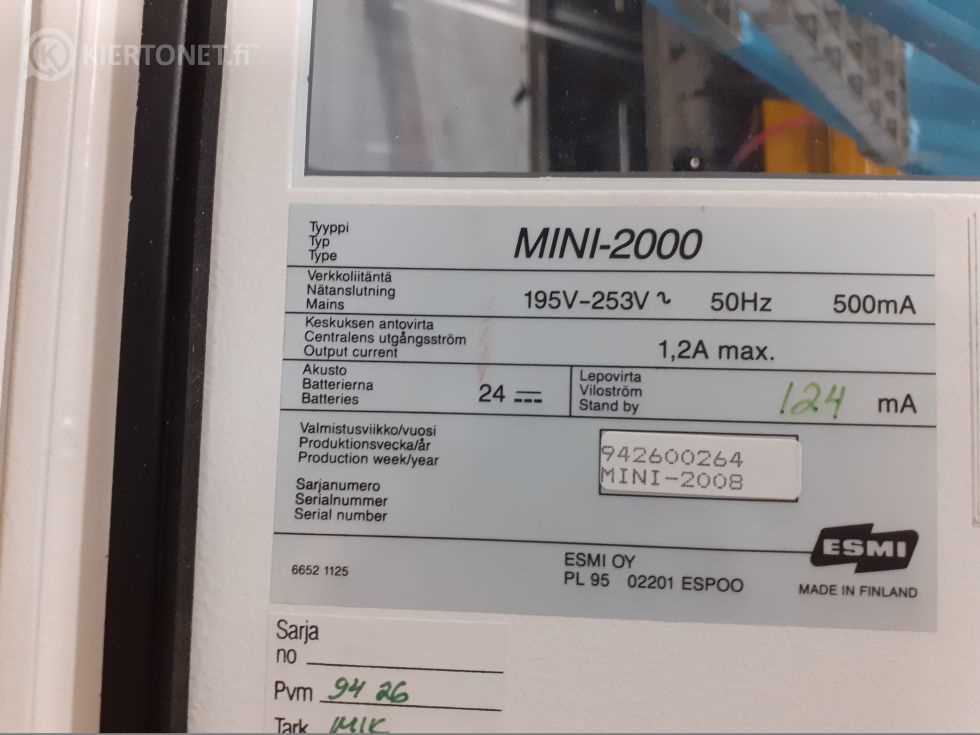 esmi paloilmoitin 2000 mini k&auml;ytt&ouml;ohje