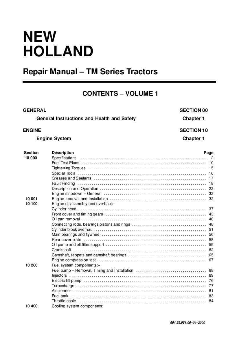 tm 165 new holland käyttöohje kirja tm 165 new holland käyttöohje kirja