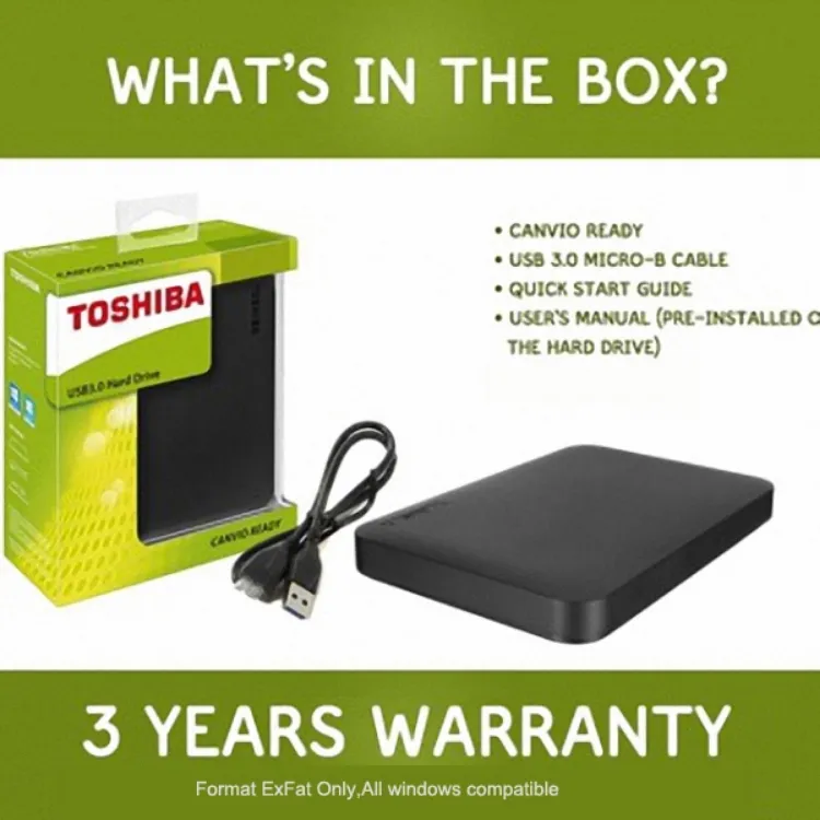 toshiba canvio basics 1tb k&auml;ytt&ouml;ohje