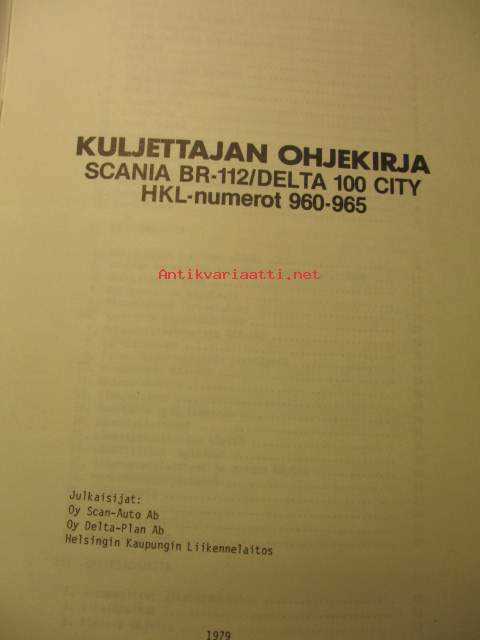 delta auto k&auml;ytt&ouml;ohje kirja