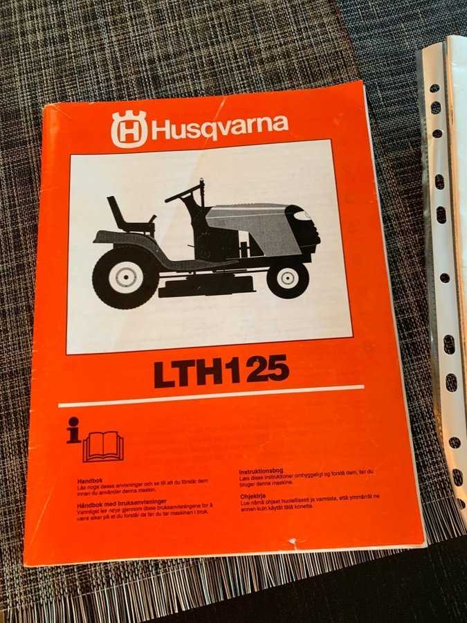 husqvarna lt 125 k&auml;ytt&ouml;ohje