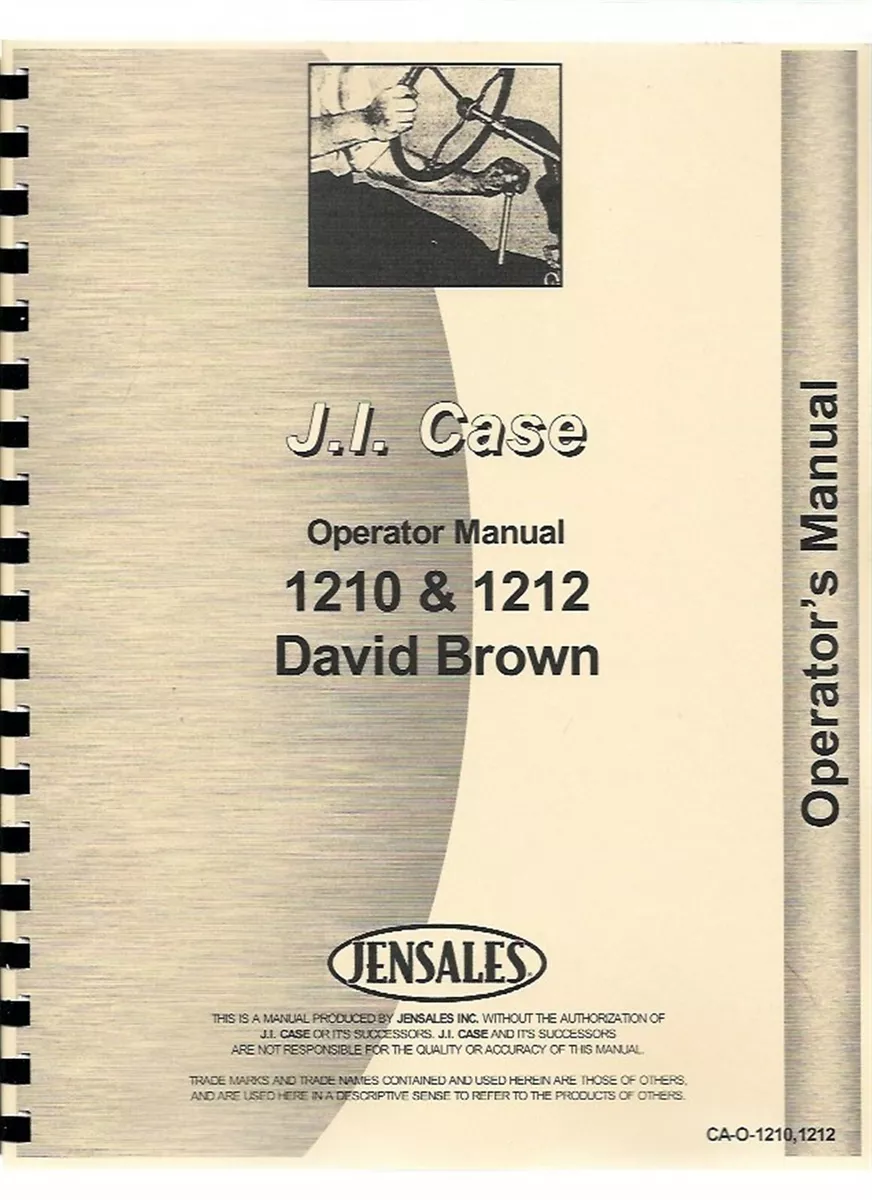 david brown 1210 k&auml;ytt&ouml;ohje