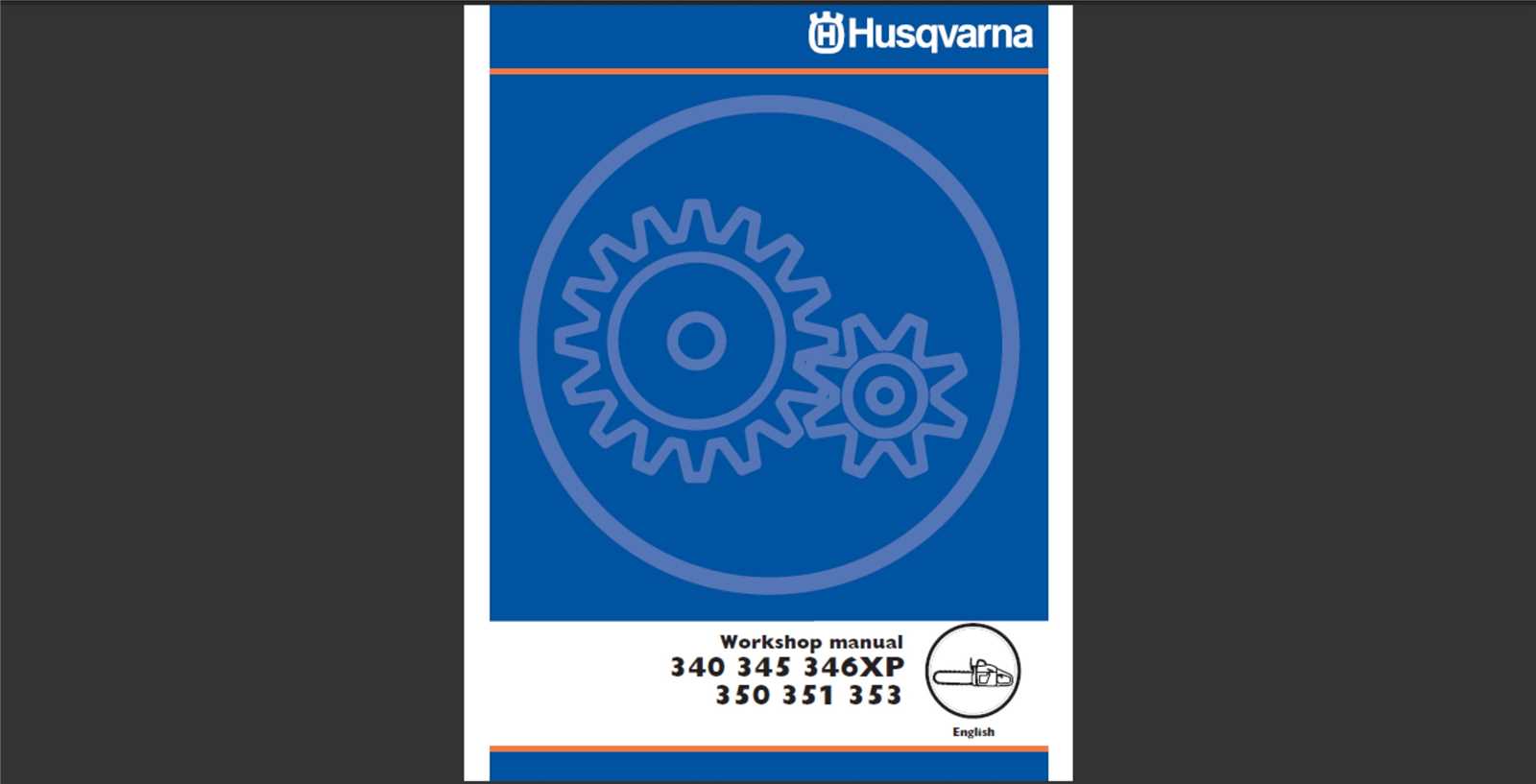 husqvarna 351 g k&auml;ytt&ouml;ohje
