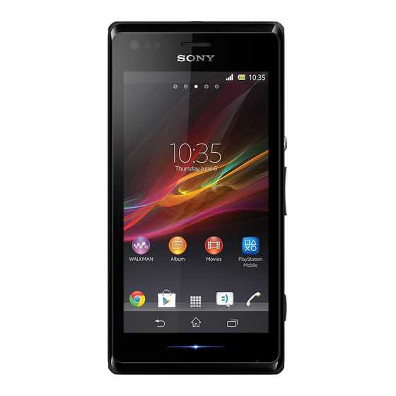 sony xperia m2 k&auml;ytt&ouml;ohje