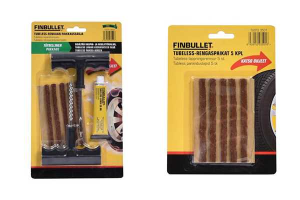 tubeless renkaan paikkaussarja k&auml;ytt&ouml;ohje