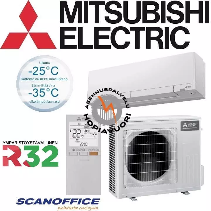 mitsubishi ilmal&auml;mp&ouml;pumppu wifi k&auml;ytt&ouml;ohje