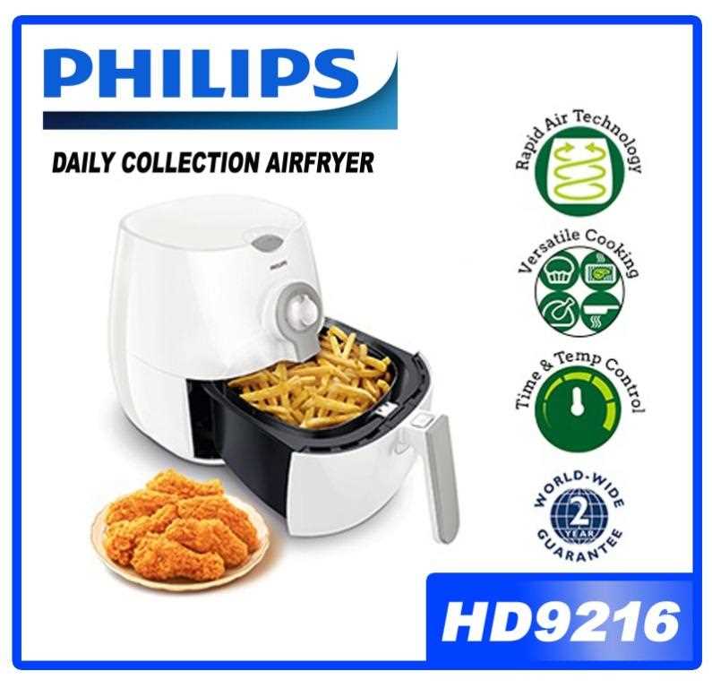 philips daily collection airfryer hd9216 80 k&auml;ytt&ouml;ohje