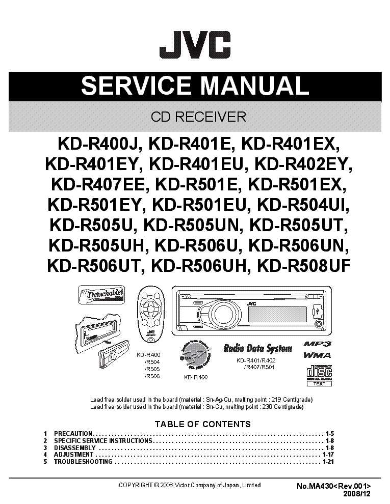 jvc kd r401 k&auml;ytt&ouml;ohje