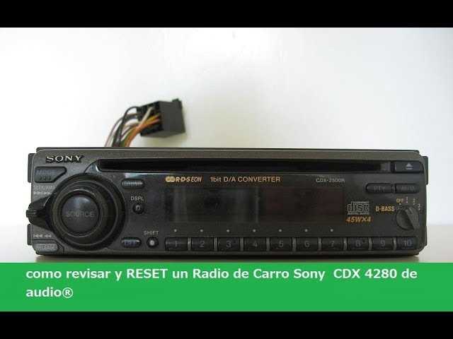 suomenkielinen k&auml;ytt&ouml;ohje sony cdx 4270r
