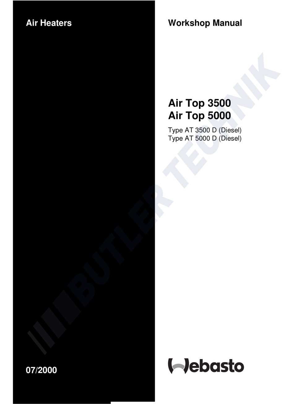 webasto air top 3500 k&auml;ytt&ouml;ohje