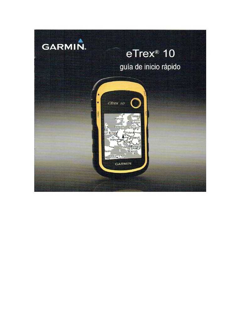 garmin etrex 10 k&auml;ytt&ouml;ohje