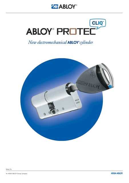 abloy protec cliq k&auml;ytt&ouml;ohje