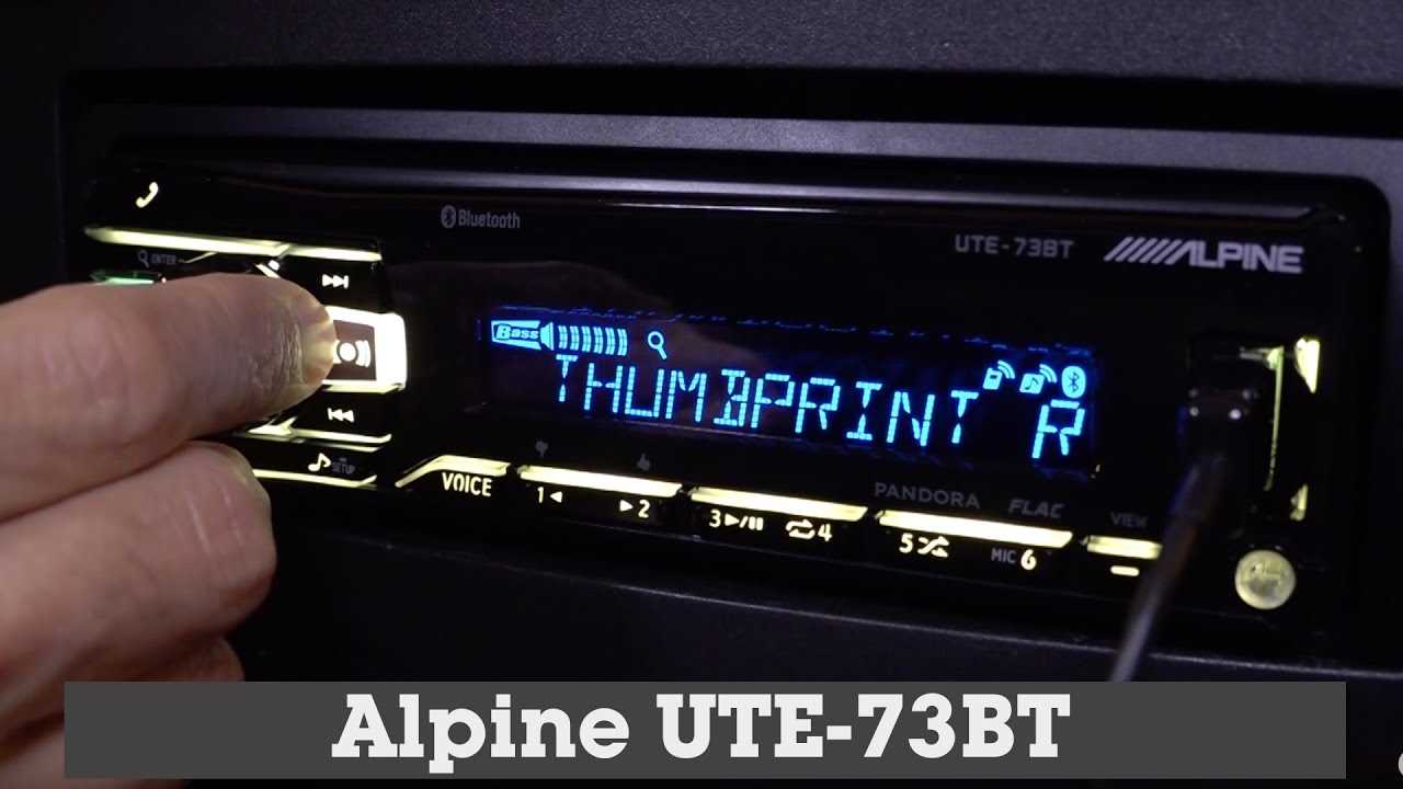 alpine ute 72bt k&auml;ytt&ouml;ohje