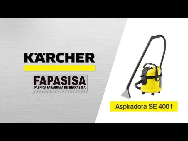 k&auml;rcher se 4001 k&auml;ytt&ouml;ohje