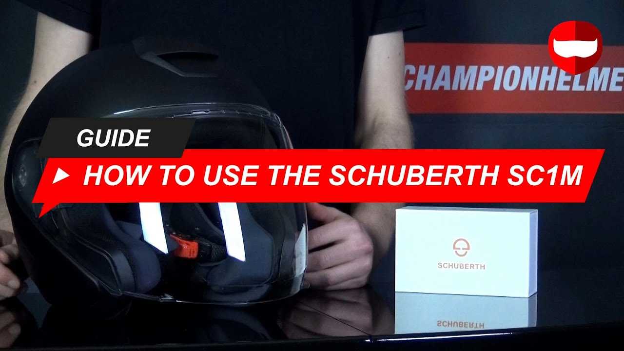 schuberth sc1 advanced k&auml;ytt&ouml;ohje