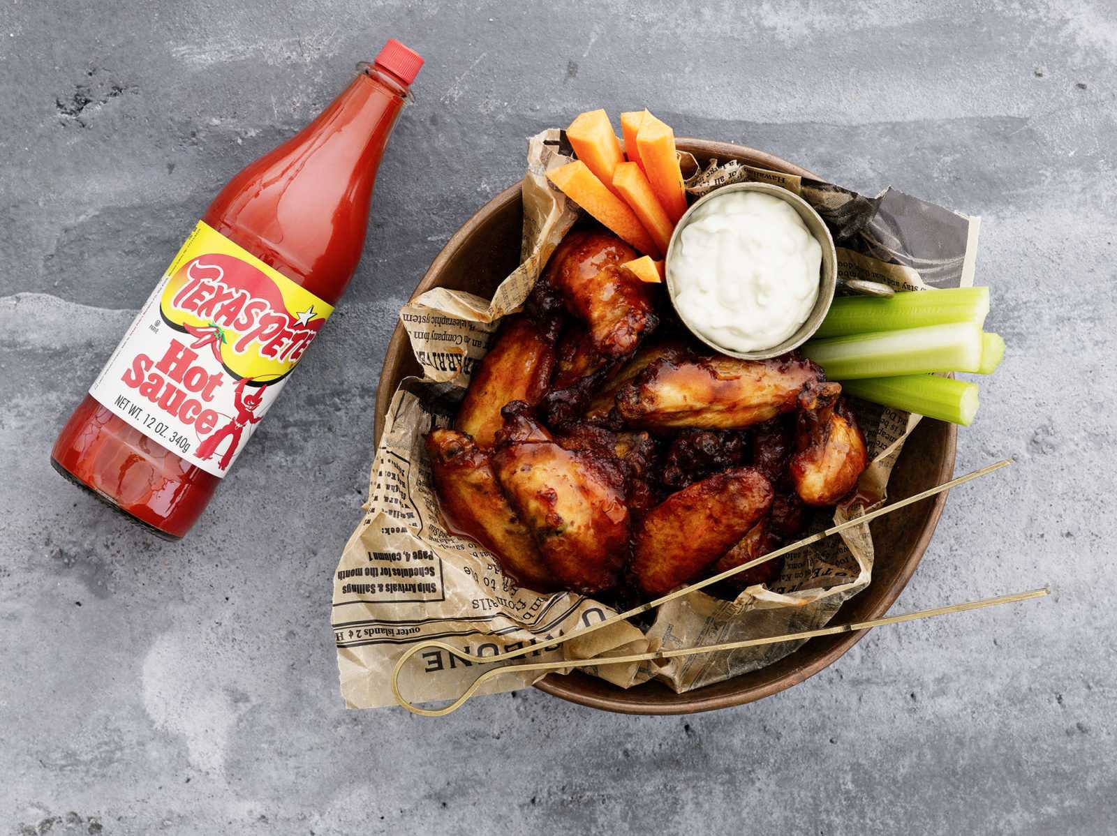 texas pete buffalo wing k&auml;ytt&ouml;ohje