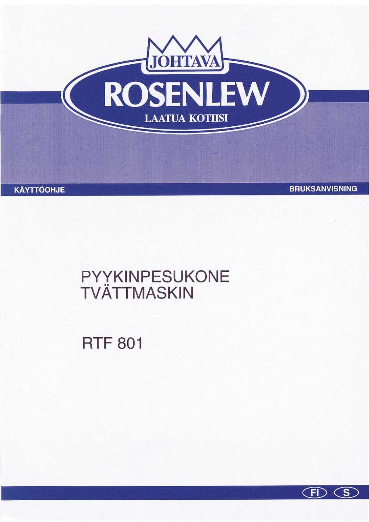 rosenlew passeli k&auml;ytt&ouml;ohje 1050