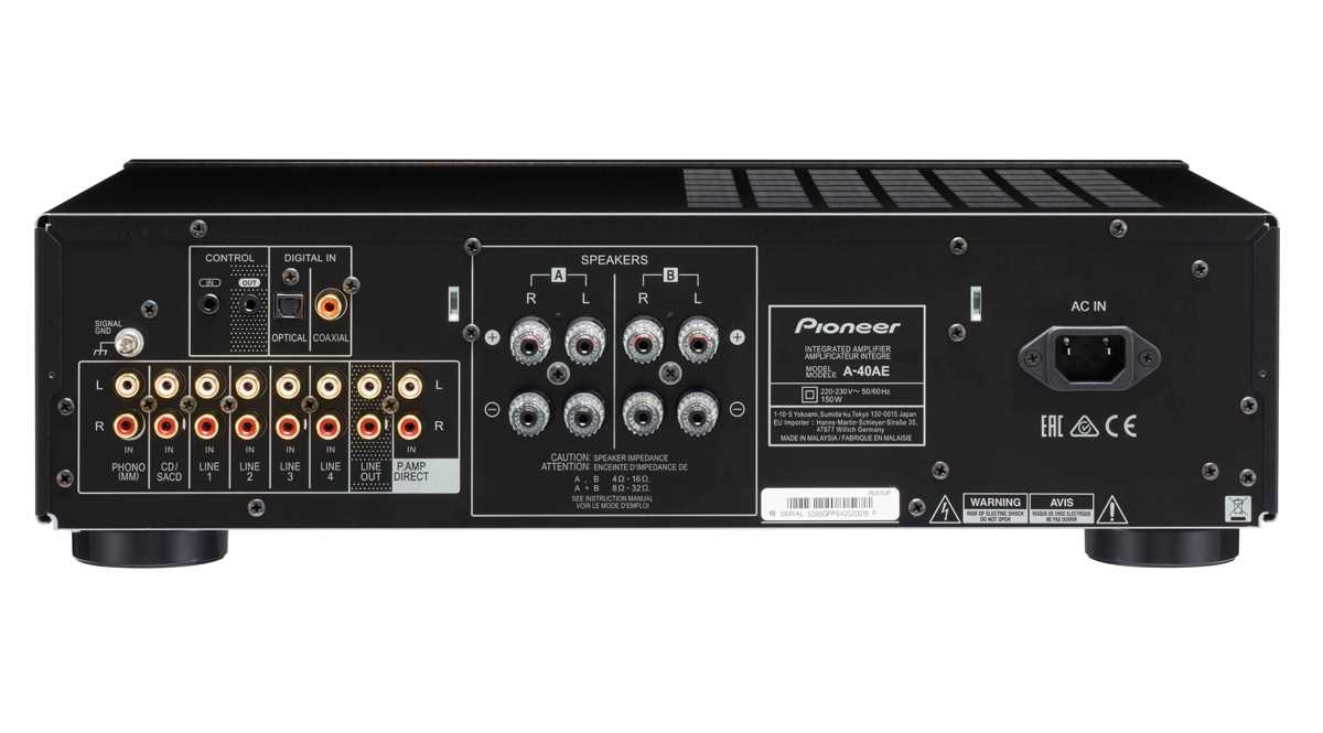 stereovahvistin pioneer amplifier a5 k&auml;ytt&ouml;ohje