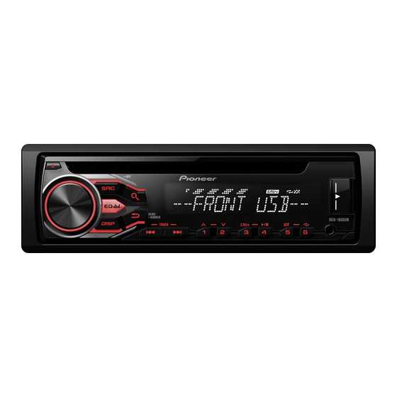 pioneer deh 1800ub k&auml;ytt&ouml;ohje suomeksi