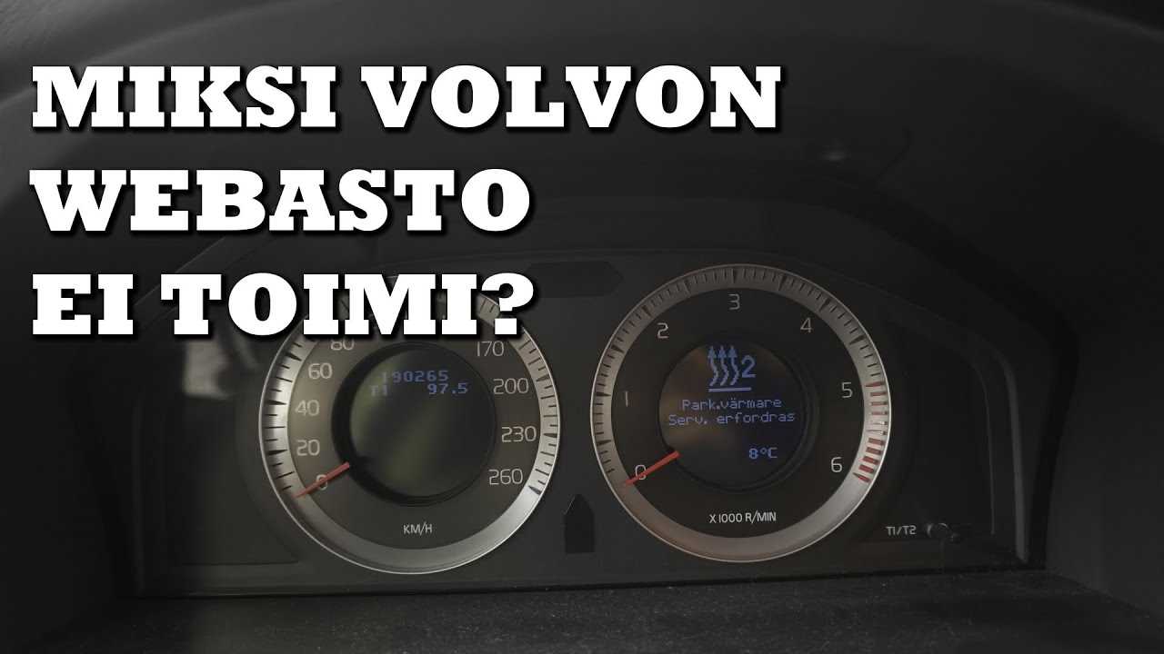 volvo v50 webasto käyttöohje volvo v50 webasto käyttöohje