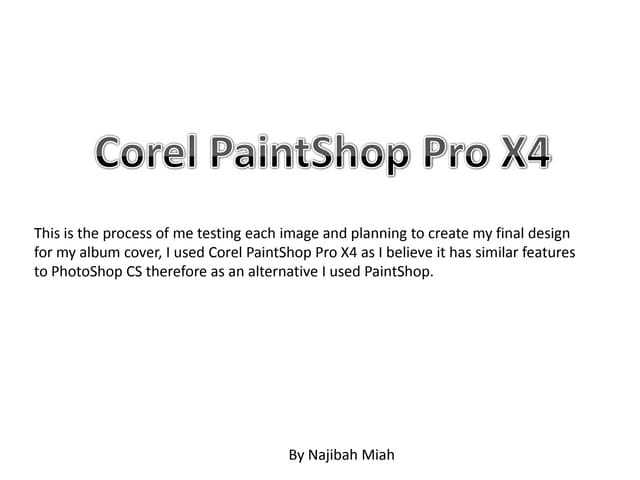 corel paintshop pro x4 k&auml;ytt&ouml;ohje