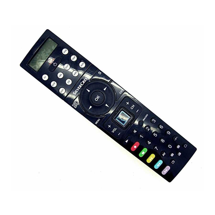 silvercrest remote control ohjelmoinin k&auml;ytt&ouml;ohje