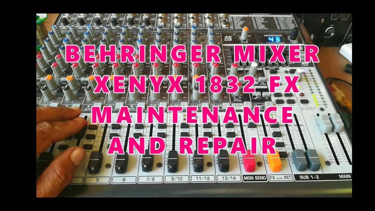 behringer xenyx qx xenyx 1832 usb k&auml;ytt&ouml;ohje