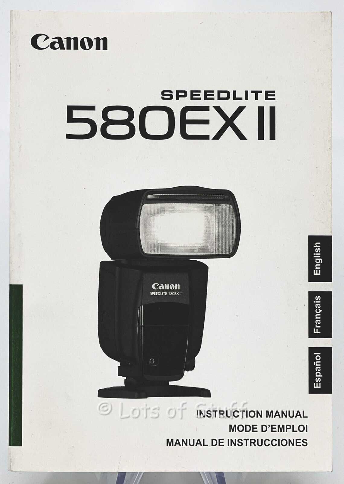 canon speedlite 580ex ii käyttöohje canon speedlite 580ex ii käyttöohje