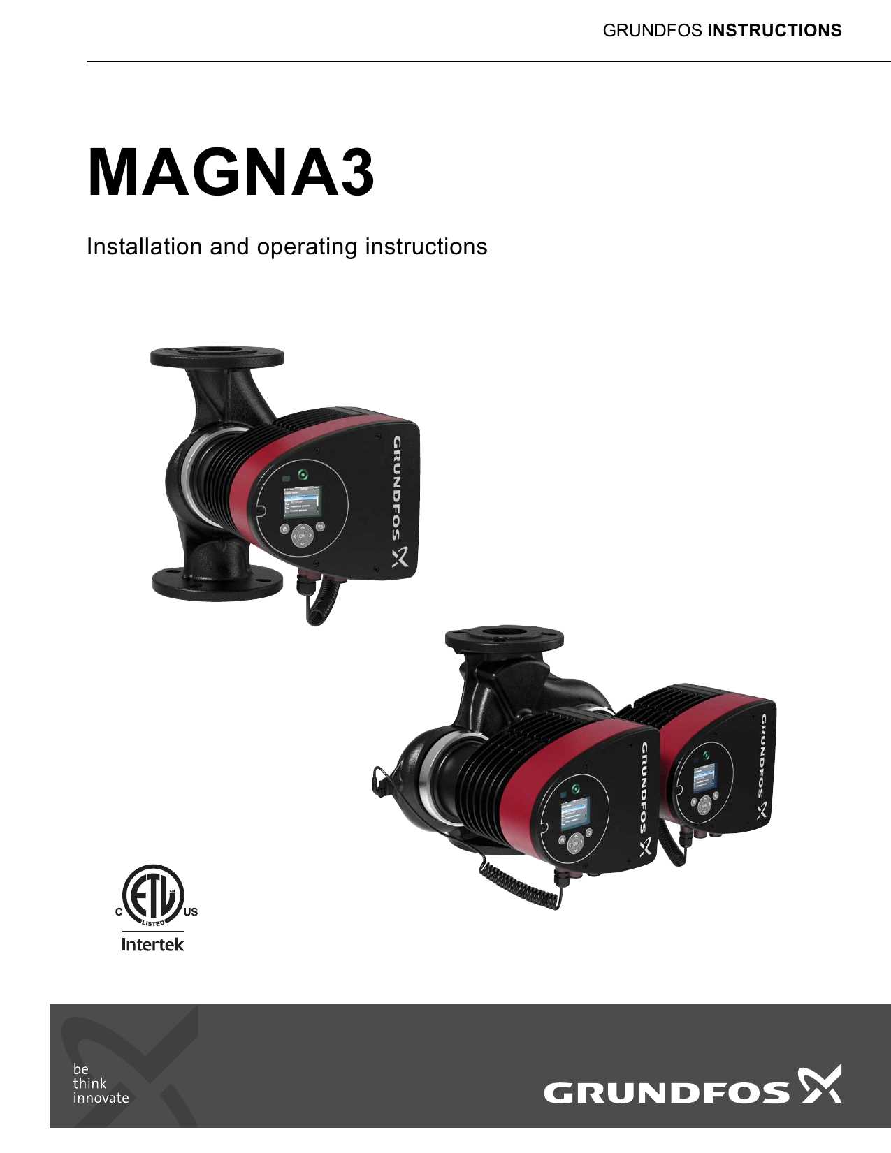 grundfos magna3 25 100 k&auml;ytt&ouml;ohje