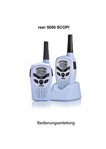 k&auml;ytt&ouml;ohjeet reer 5006 scopi
