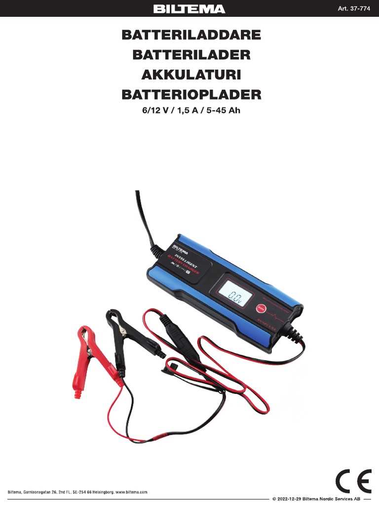 biltema akkulaturi 12v k&auml;ytt&ouml;ohje
