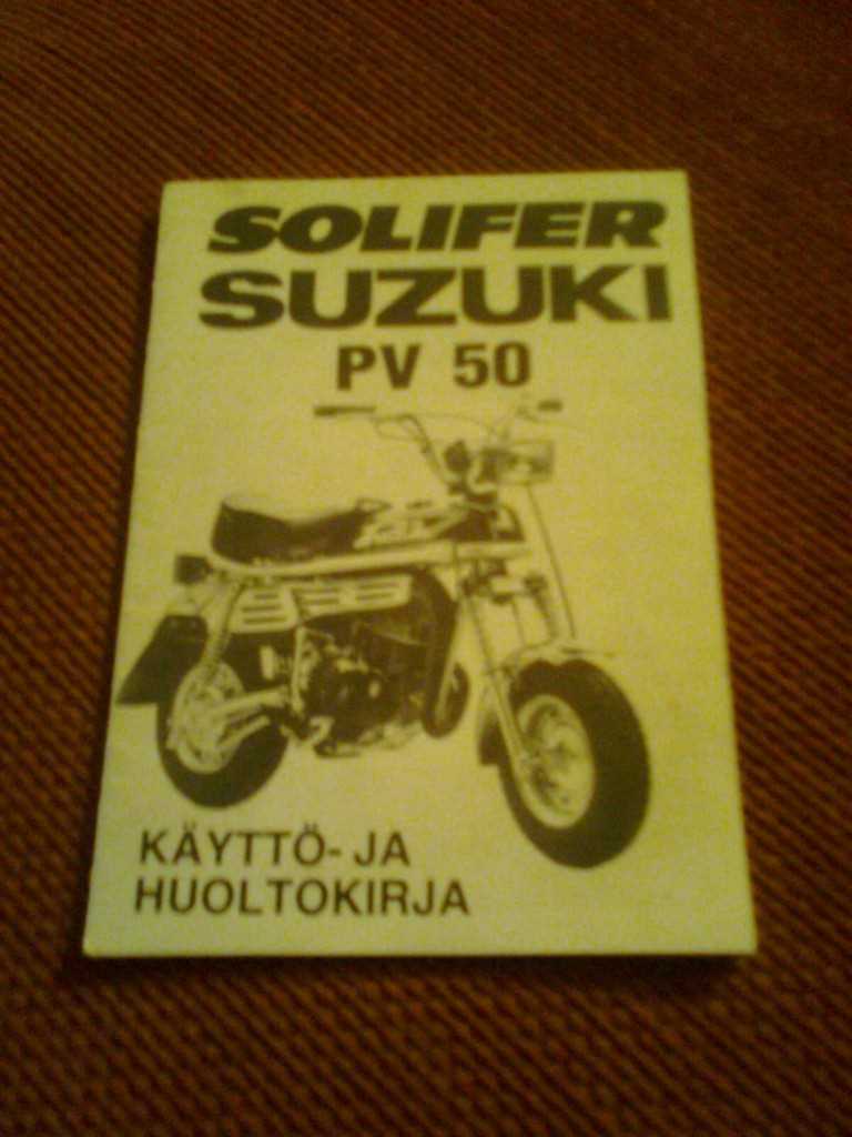 pv suzuki 1985 käyttöohje pv suzuki 1985 käyttöohje